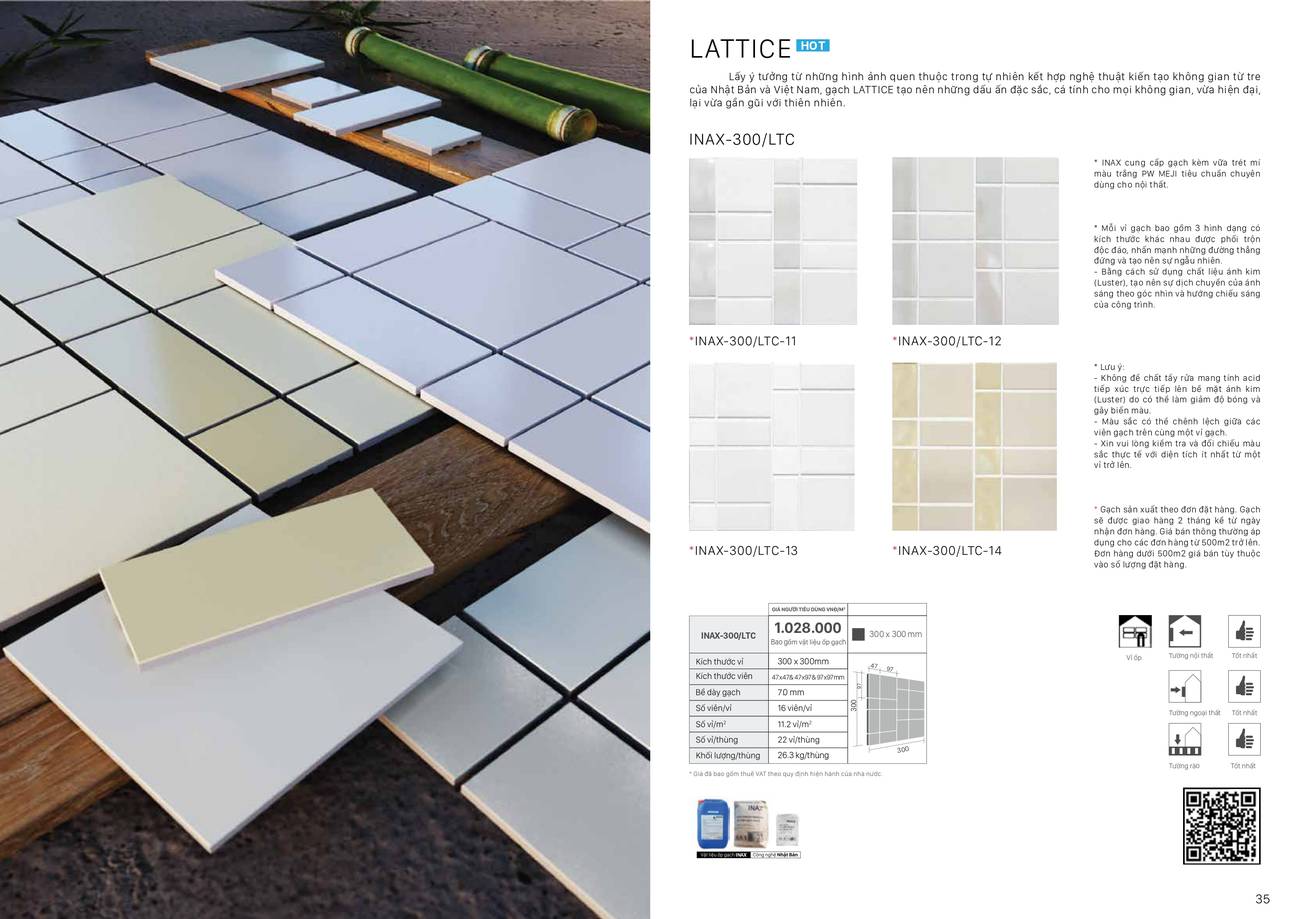 Gạch kiến trúc INAX Catalogue và Bảng giá mới nhất 2024 /Page 17